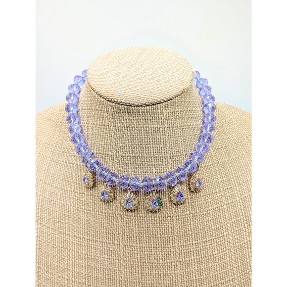 RockStar in Rome Jewelry - RockStar in Rome Light Purple Chandelier Necklace